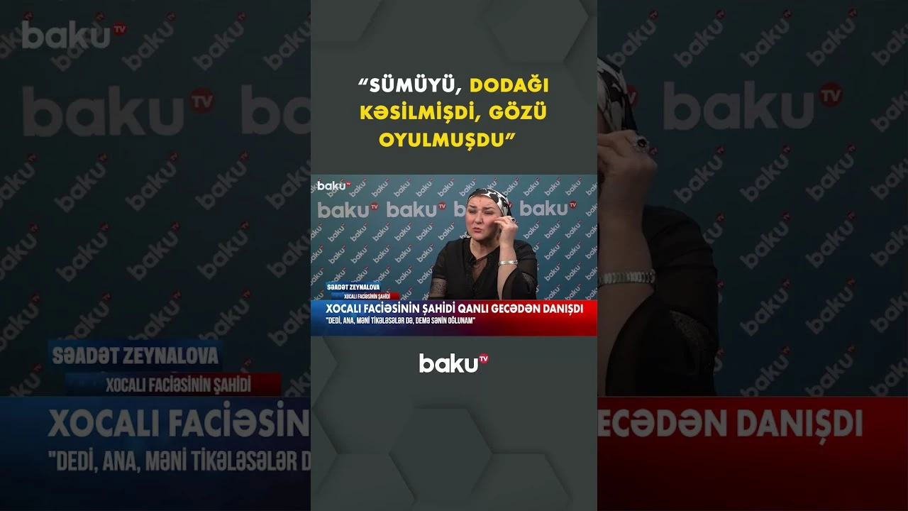 Xocalı faciəsinin şahidindən qandonduran sözlər - Baku TV