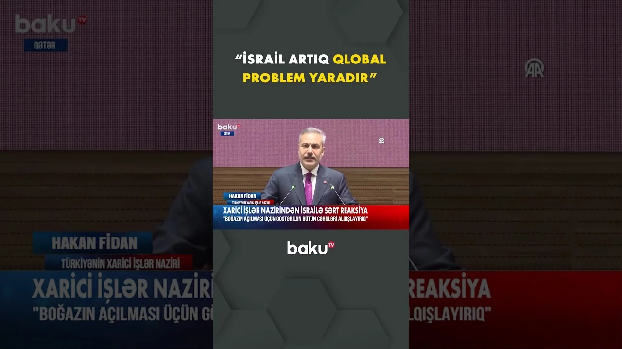 Hakan Fidandan İsraillə bağlı sərt çıxış - Baku TV
