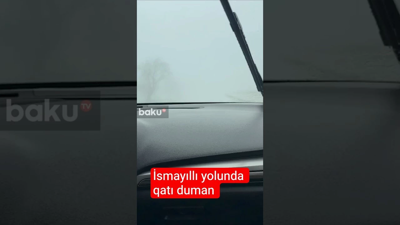 İsmayıllı qatı dumana büründü - Baku TV