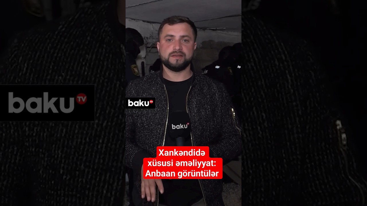 Polis Xankəndidə əməliyyat keçirdi | Baku TV hadisə yerində