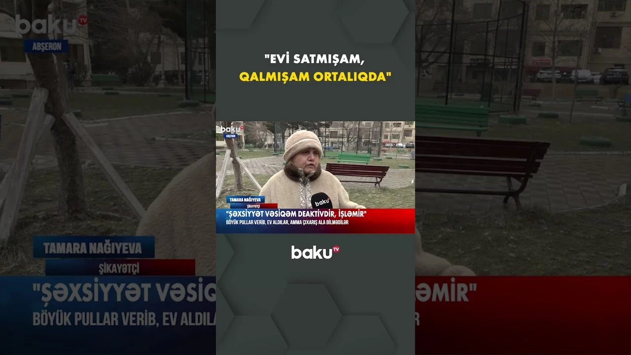 Qeydiyyata düşə bilməyən sakin etiraz edir - Baku TV