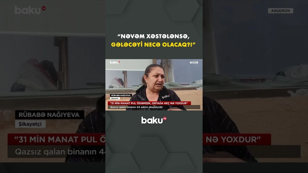 Qaz üzünə həsrət qalan sakin danışdı - Baku TV