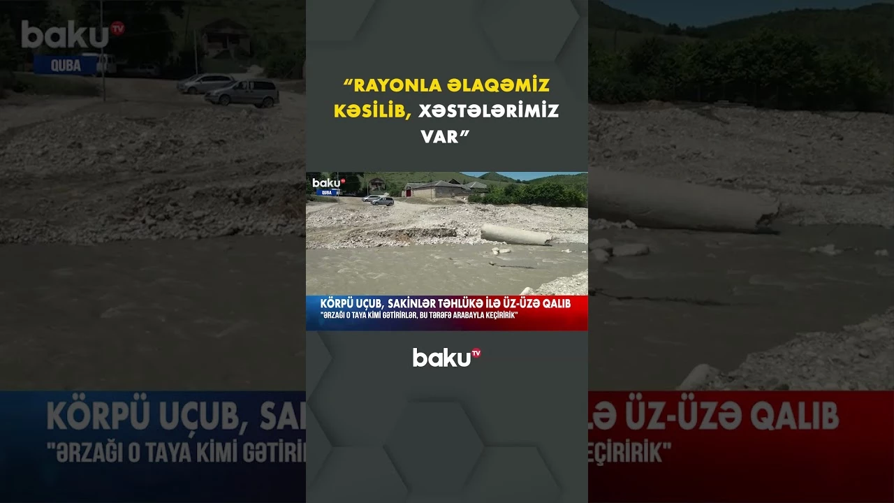Körpünün uçması həyatı iflic etdi - Baku TV