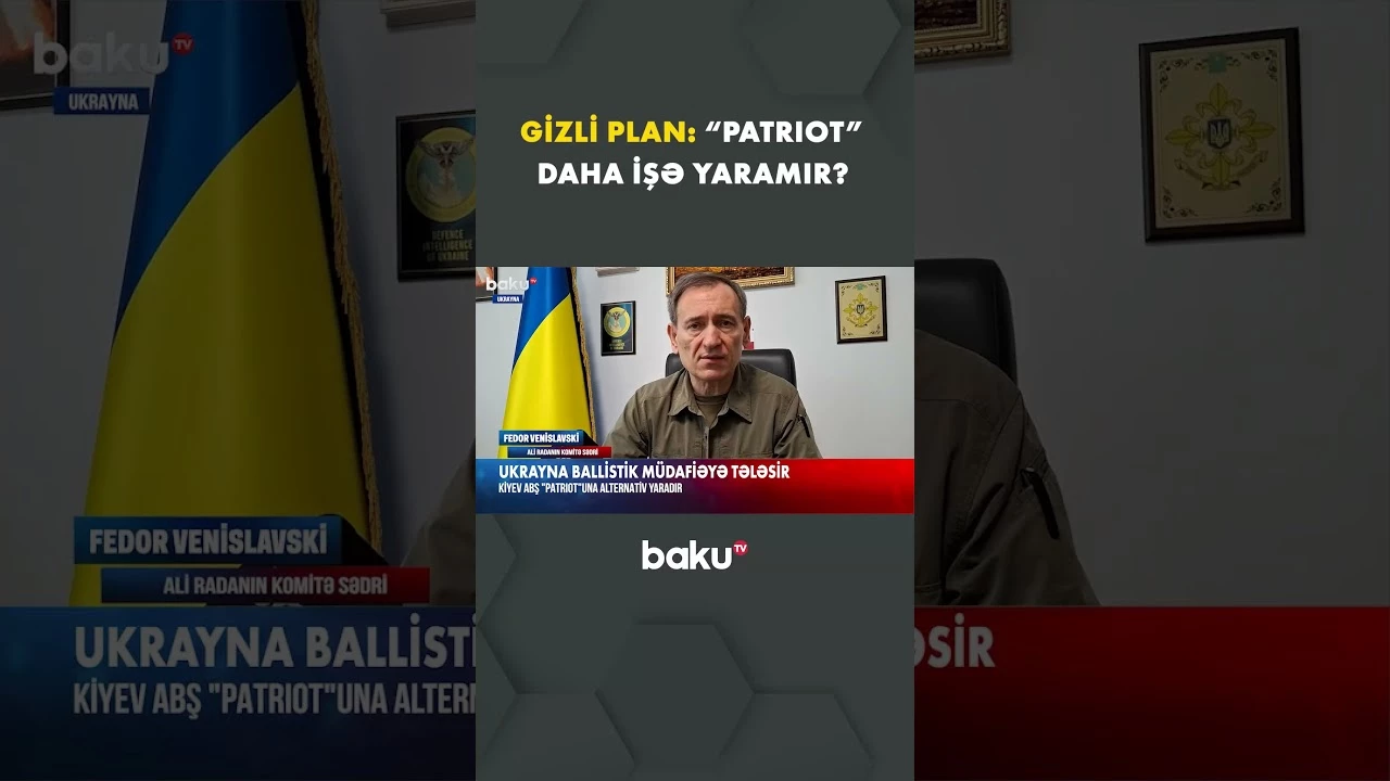 Ukrayna ABŞ “Patriot”una elə bir alternativ yaradır ki... - Baku TV