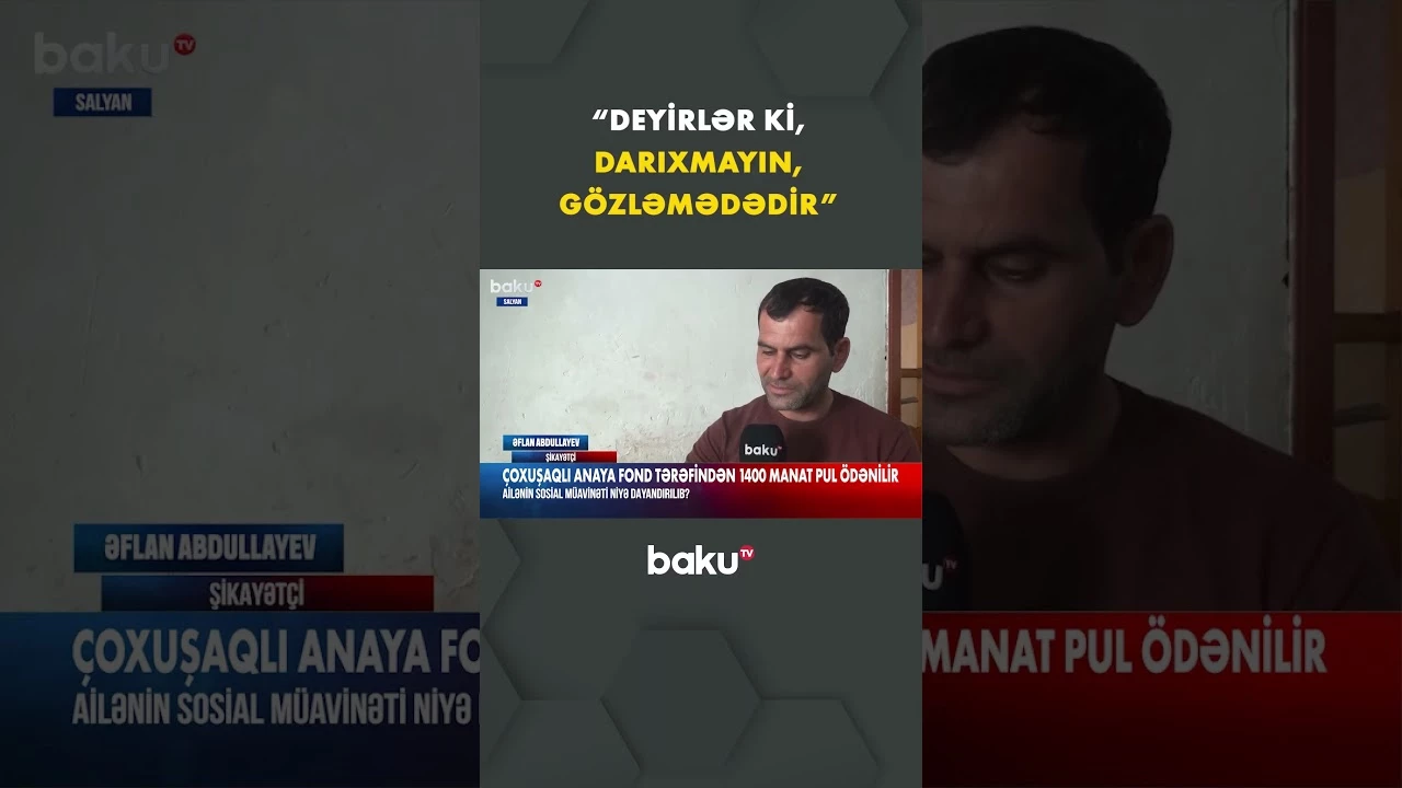 10 uşaqlı ailənin başçısı hər şeyi danışdı - Baku TV