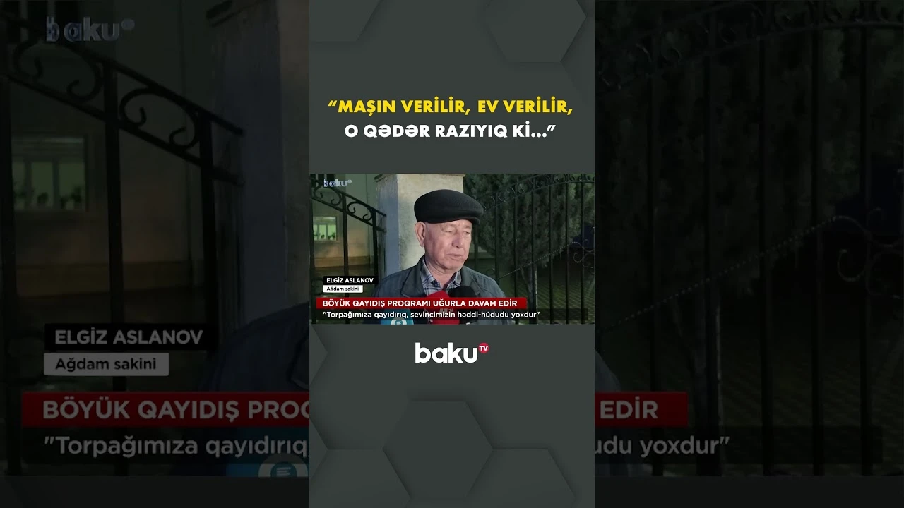 Doğma yurdlarına qayıdan ağdamlılar - Baku TV