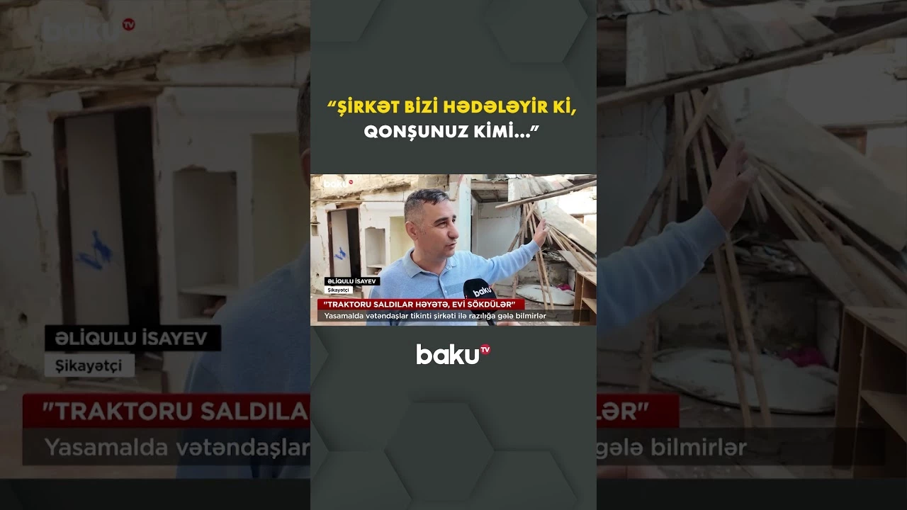 Yasamalda tikinti qalmaqal - Baku TV