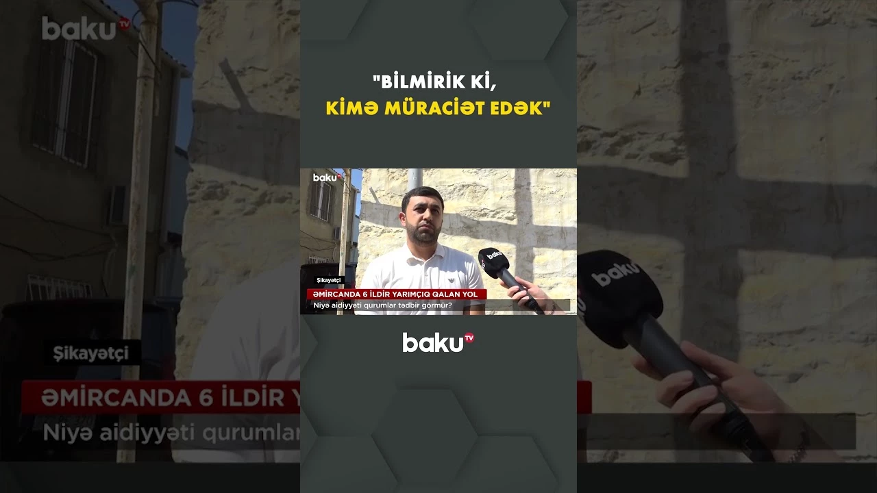 Əmircan sakinlərinin yol problemi niyə həllini tapmır? - Baku TV