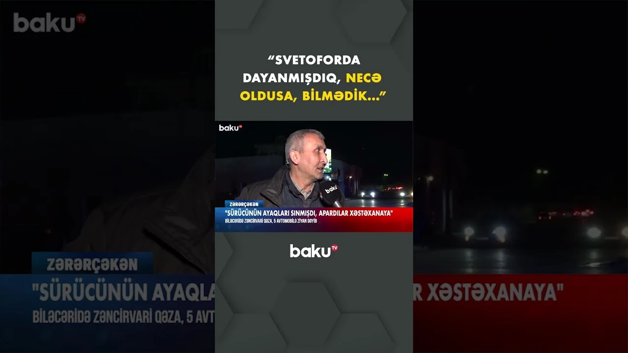 Biləcəridə dəhşətli qəza - Baku TV