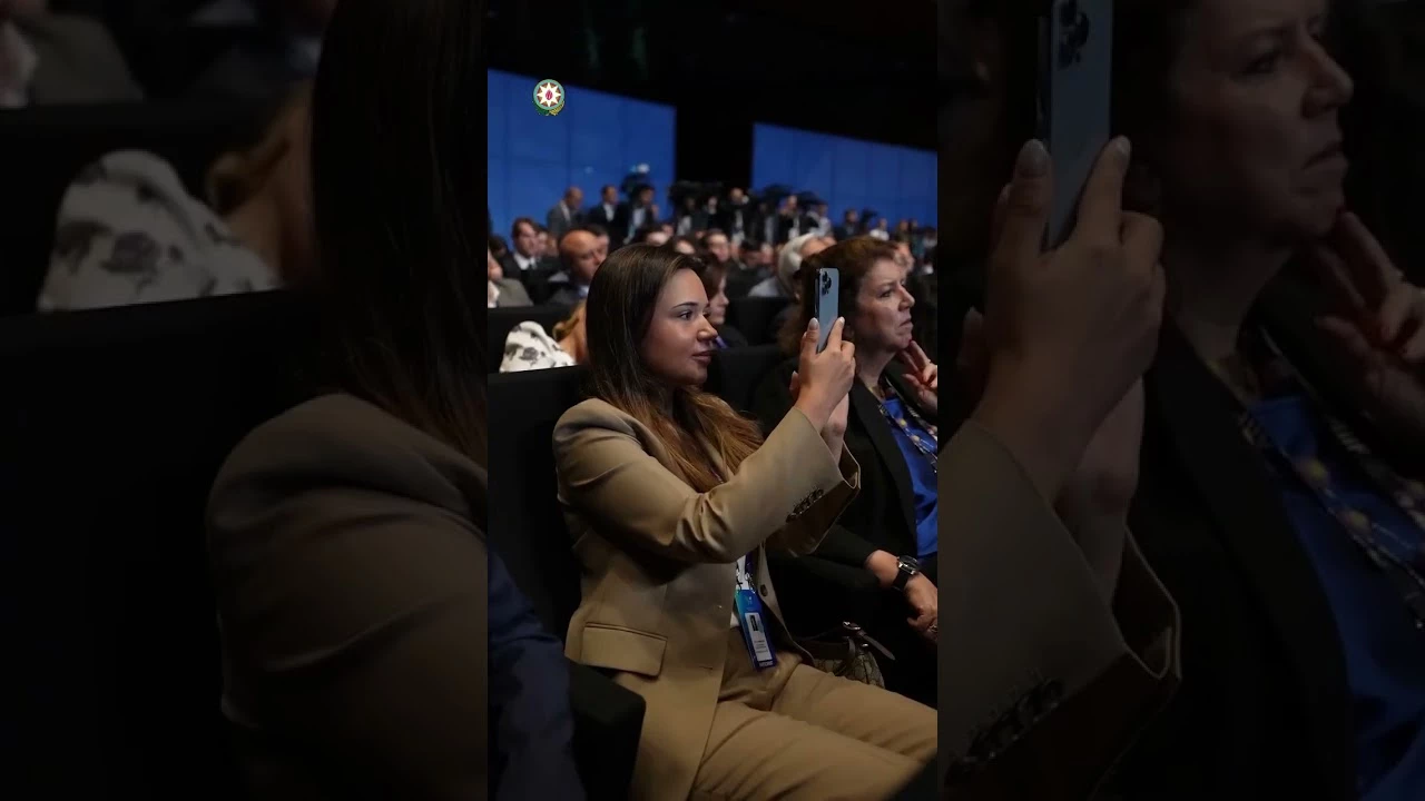 Prezidentin sosial media hesablarında Bakıdakı forumda iştirakına dair video paylaşılıb - Baku TV