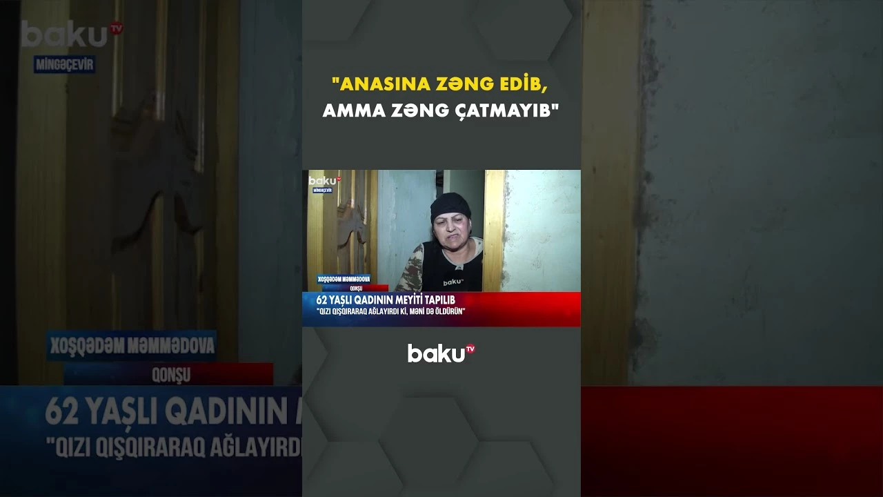 Mingəçevirdə faciə | Qonşu hadisə ilə bağlı danışdı - Baku TV