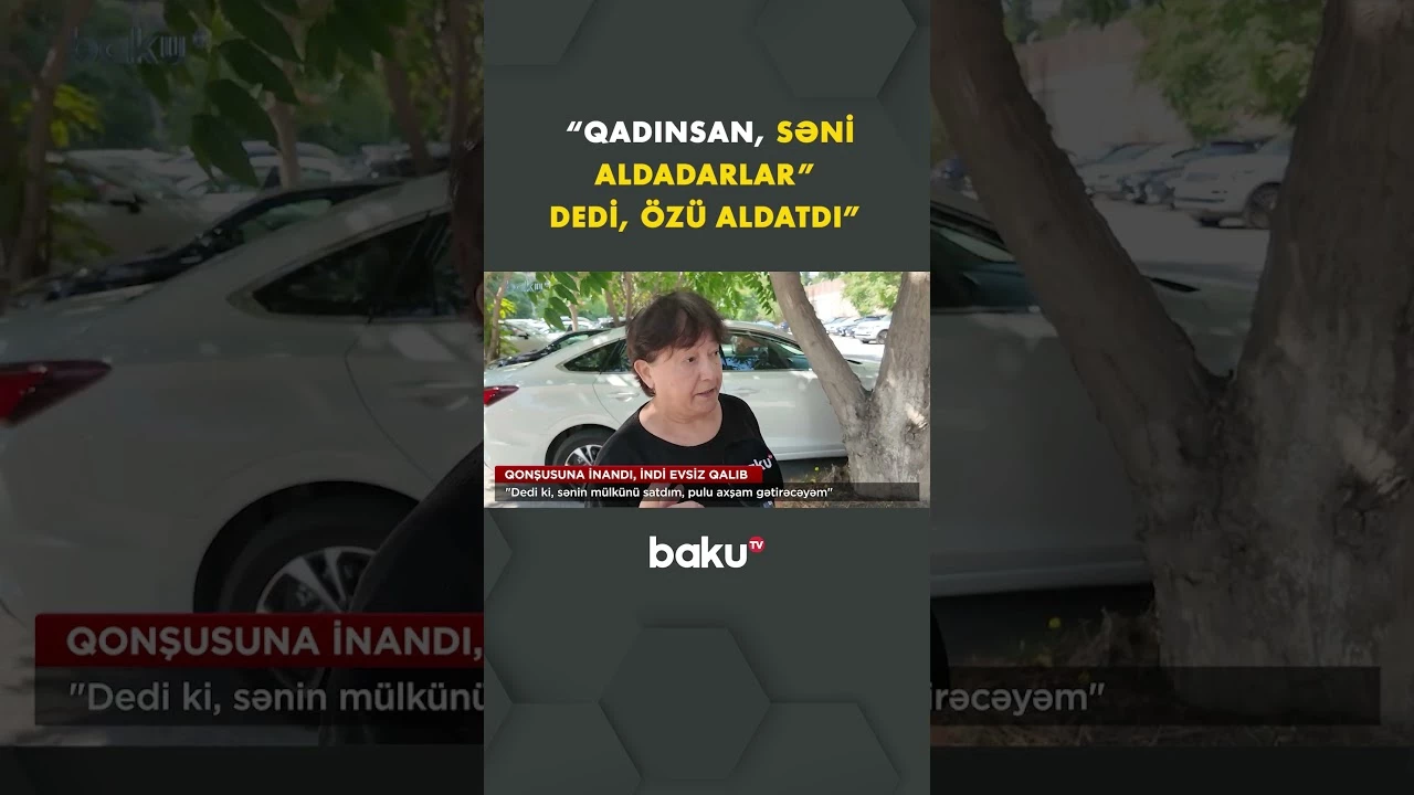 Qadının başına oyun açdılar - Baku TV