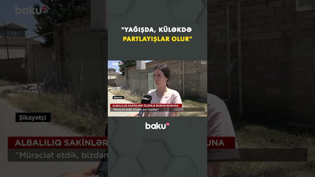 Burada yaşayan sakinlər hər gün qorxu içindədir - Baku TV