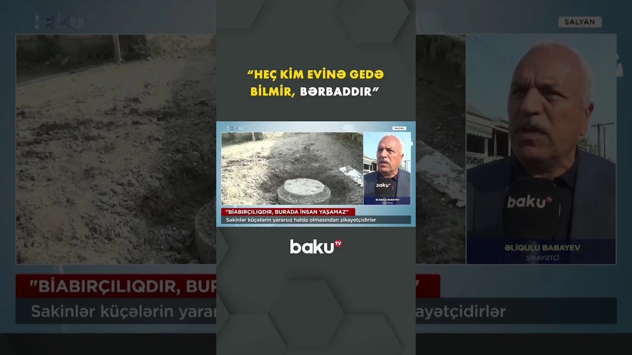 Salyan sakinlərini bezdirən problem - Baku TV