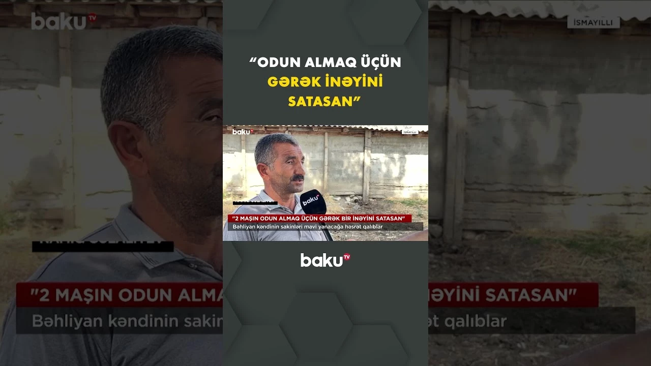 Qış gəlir, kəndin qaz problemi bitmir - Baku TV
