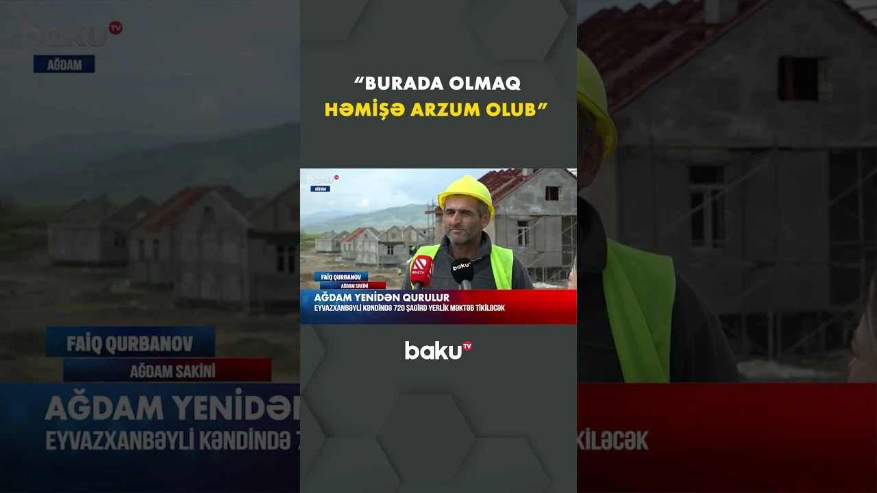 Ağdamda rahat və təhlükəsiz həyat - Baku TV