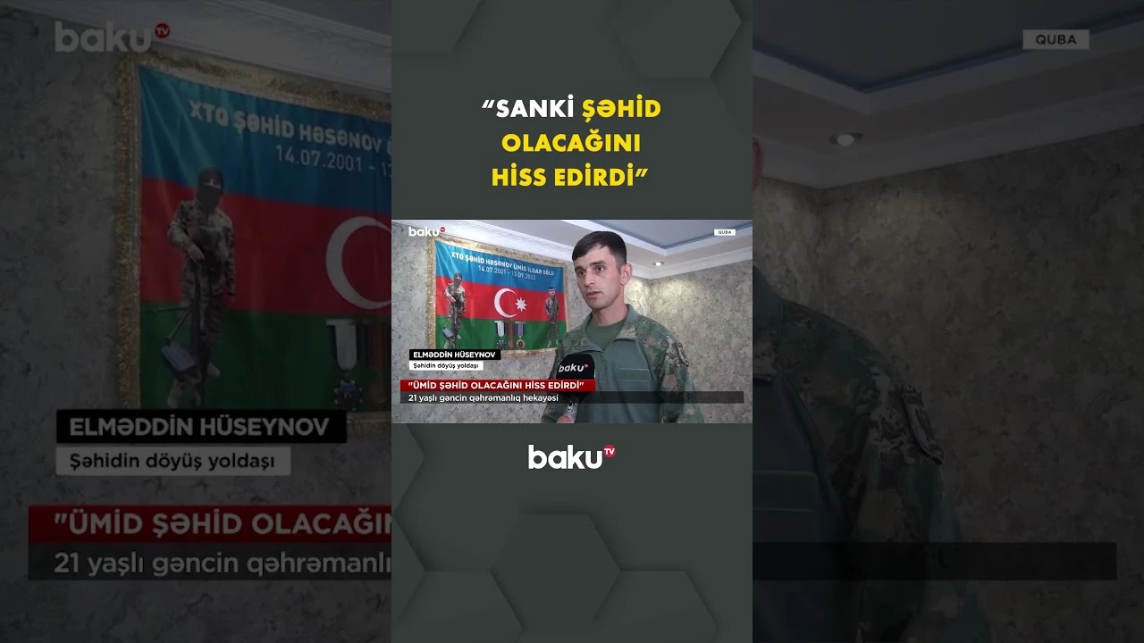 Şəhidin doğmaları onun həyat hekayəsini danışdı - Baku TV