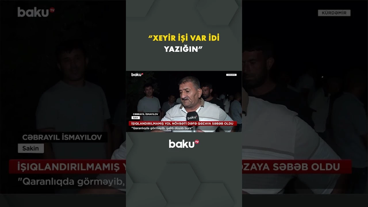 Qaranlıq yolda avtomobil aşdı | Yaralılar var - Baku TV
