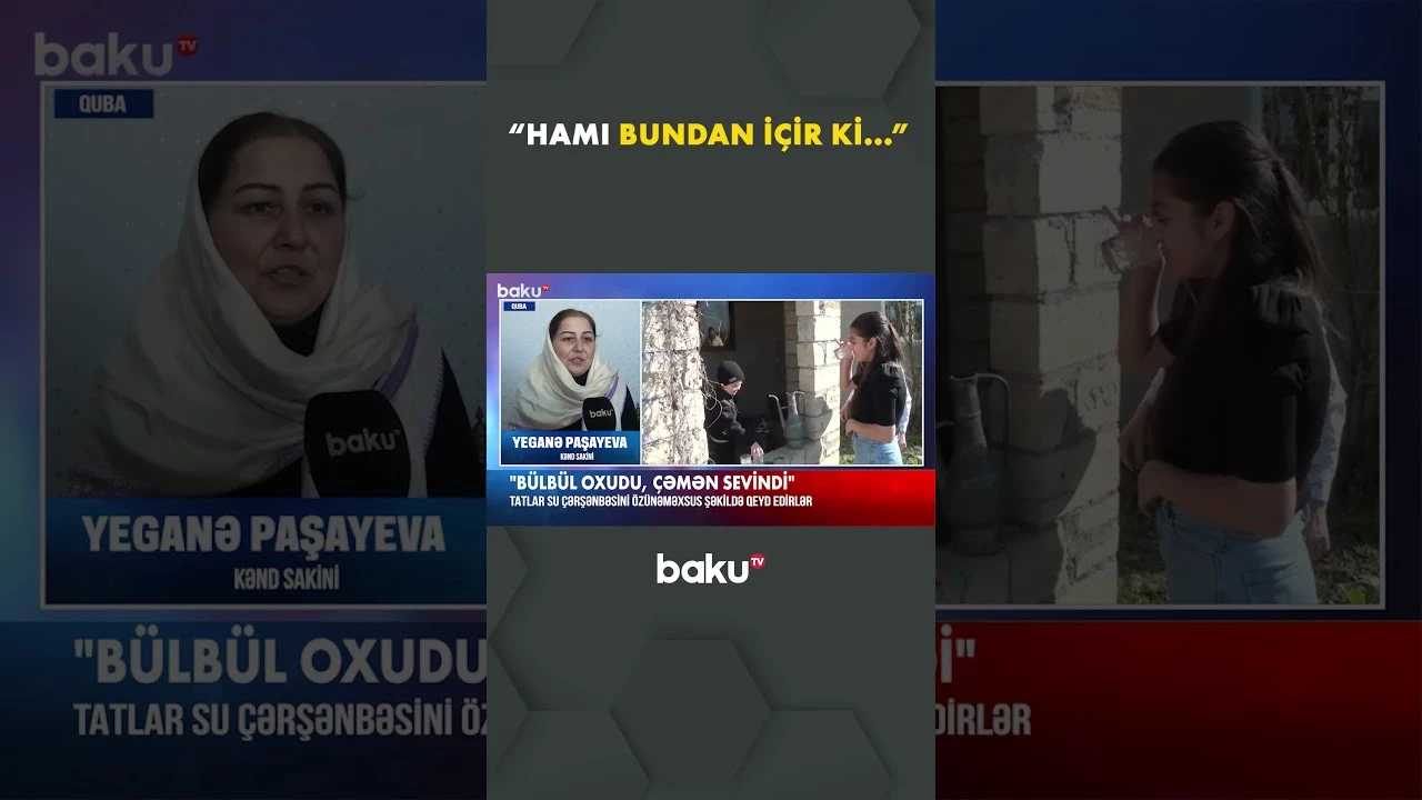 Su çərşənbəsini özünəməxsus şəkildə qeyd edən tatların sirləri - Baku TV