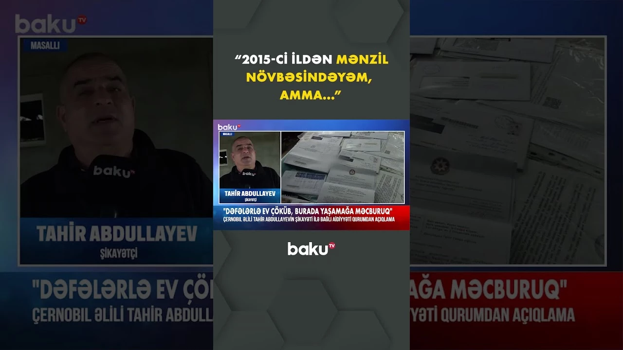 Çernobıl əlilinin şikayətinə niyə baxılmır? - Baku TV