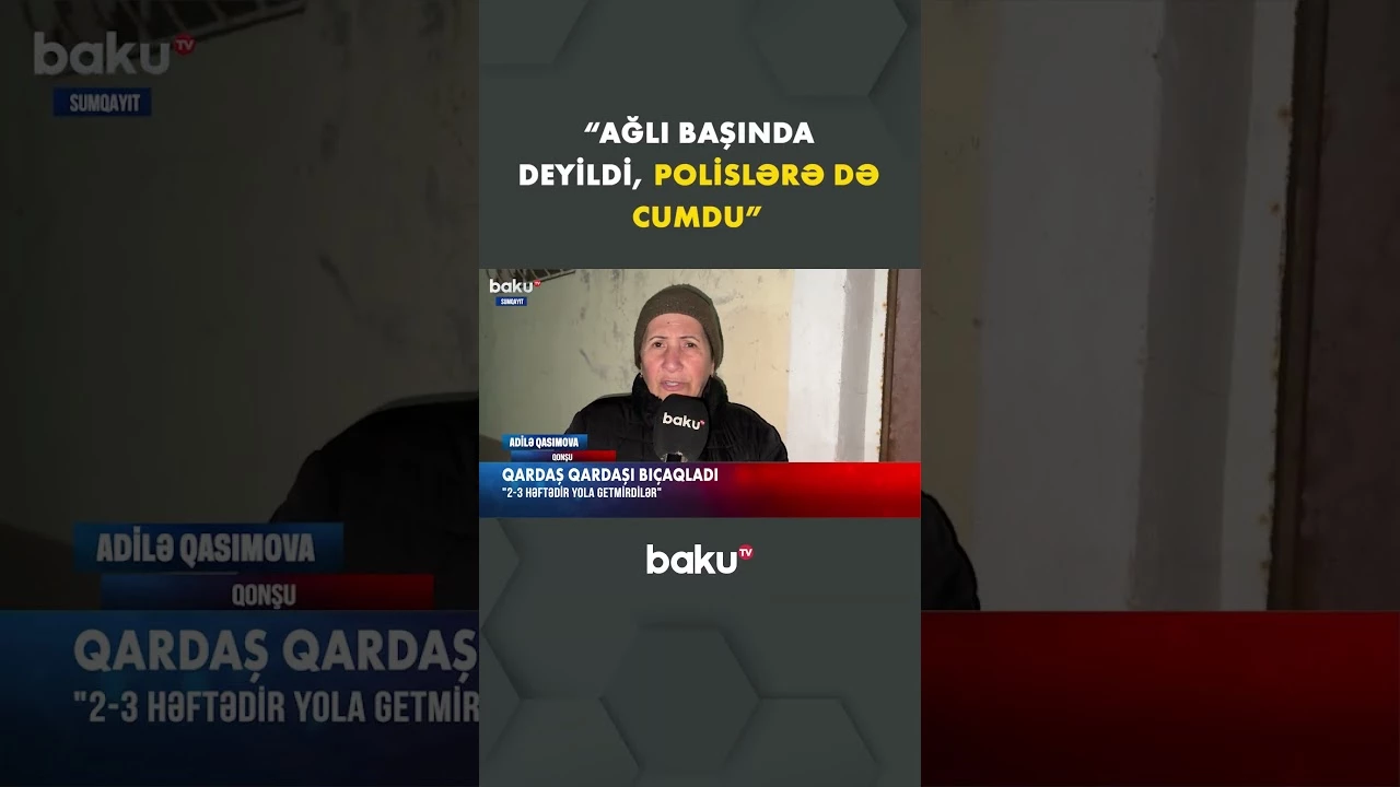 Sumqayıtda qandonduran hadisə - Baku TV