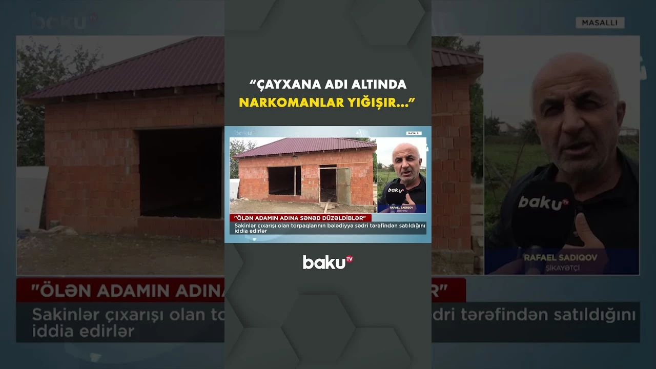 Sakinlərin başına görün nə iş gəldi - Baku TV