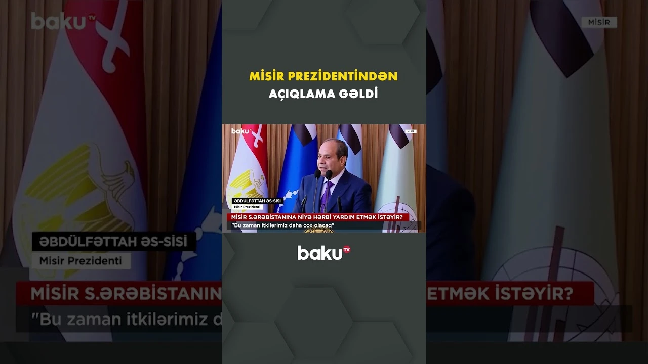 Misir prezidentinin açıqlaması diqqət çəkdi - Baku TV