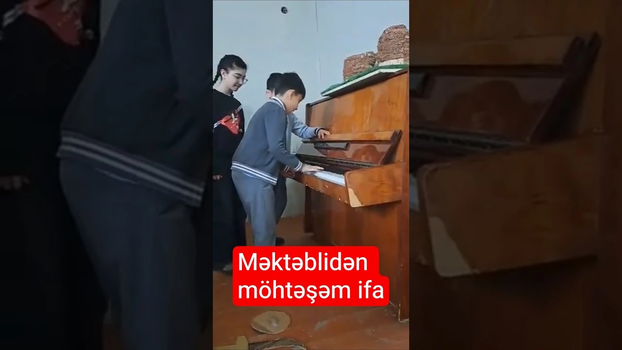 Qəbələdə şagird pianoda ifa etdi, hər kəs heyrətləndi - Baku TV