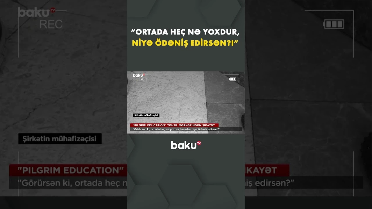 Təhsil mərkəzi bu dəfə də söz verdi, amma... - Baku TV