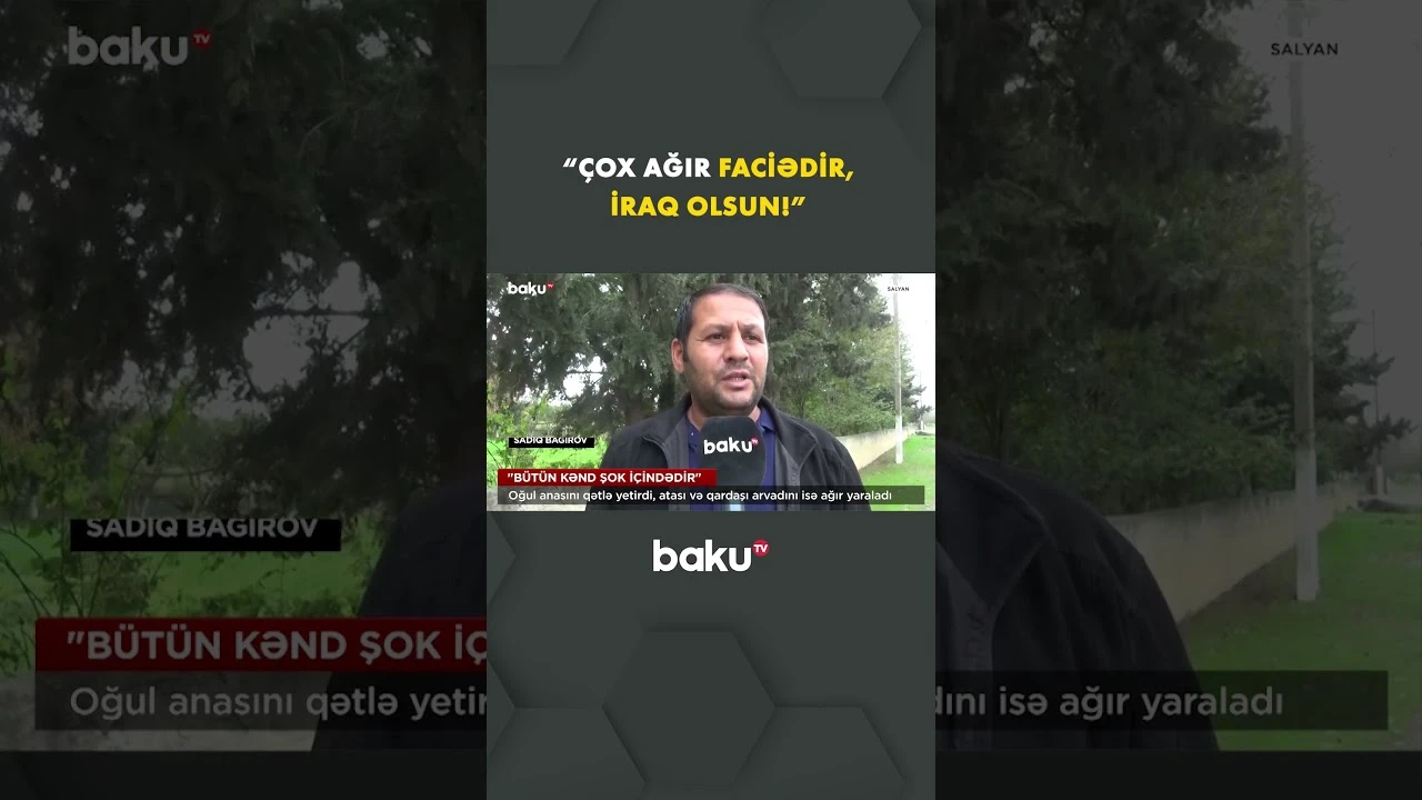 Doğmalarına hücum: Evində qanlı qırğın törətdi - Baku TV