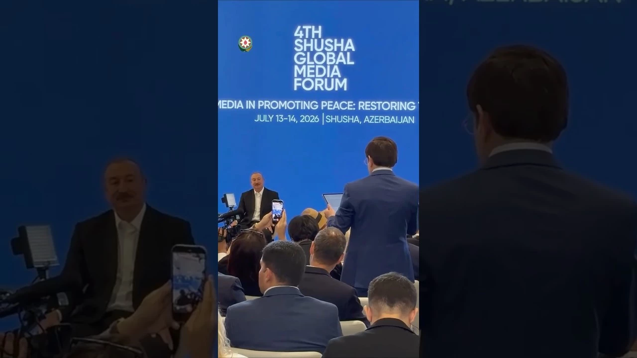 Prezidentin sosial şəbəkə hesablarında IV Şuşa Qlobal Media Forumu ilə bağlı videoçarx paylaşılıb