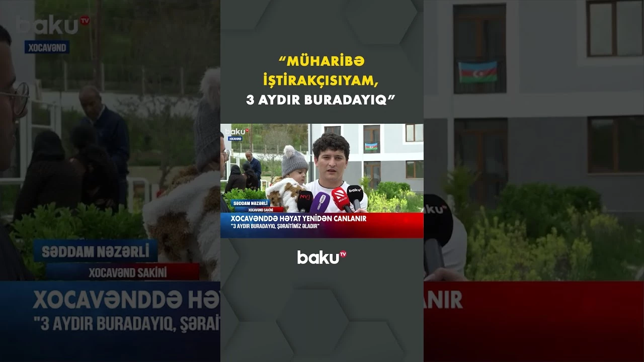 Xocavənd sakini sevincini Baku TV ilə bölüşdü - Baku TV