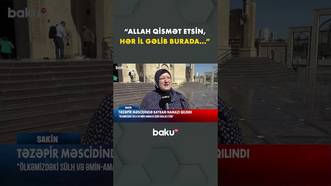 Paytaxt sakinindən bayram təbriki - Baku TV