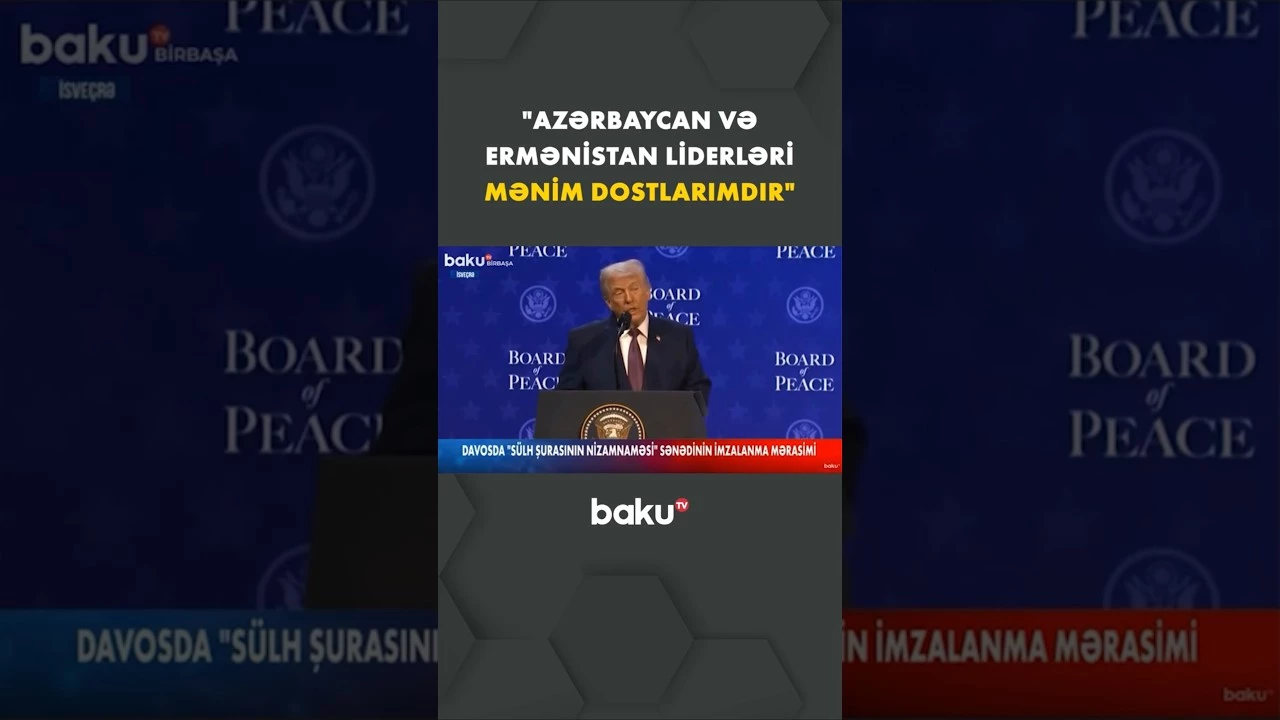 Donald Trampdan Davosda səmimi açıqlama - Baku TV