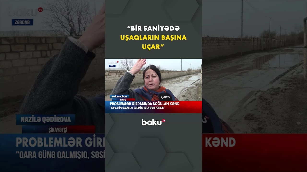 Zərdab sakinlərini boğaza yığan məktəbin problemləri - Baku TV