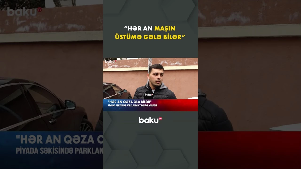 Səkiləri zəbt edən sürüclər - Baku TV