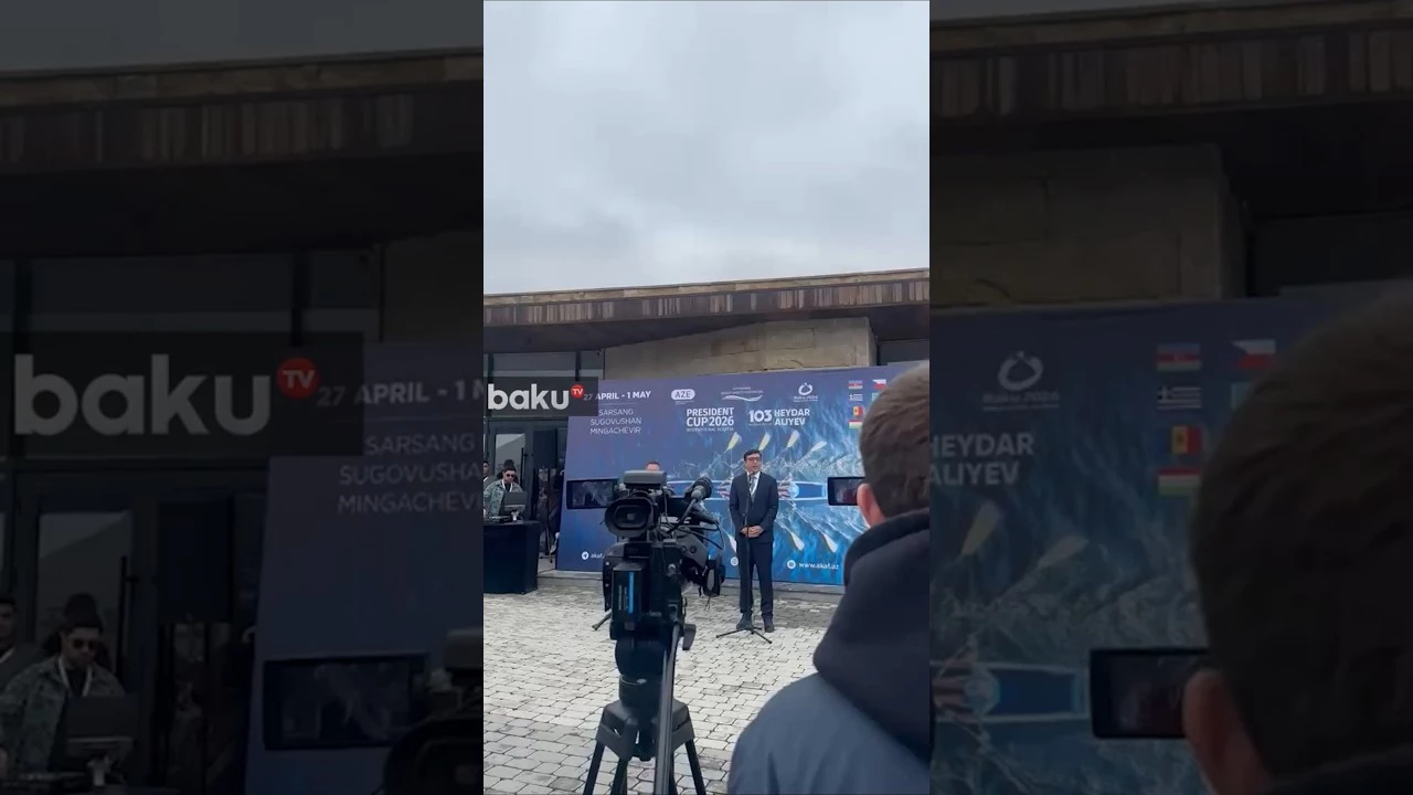 Fərid Qayıbov Suqovuşanda yarış iştirakçılarına müraciət etdi - Baku TV