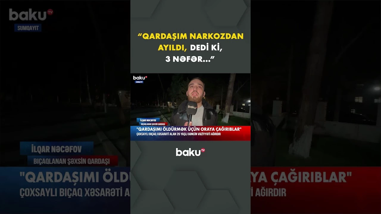 Sumqayıtda qandonduran hadisə - Baku TV