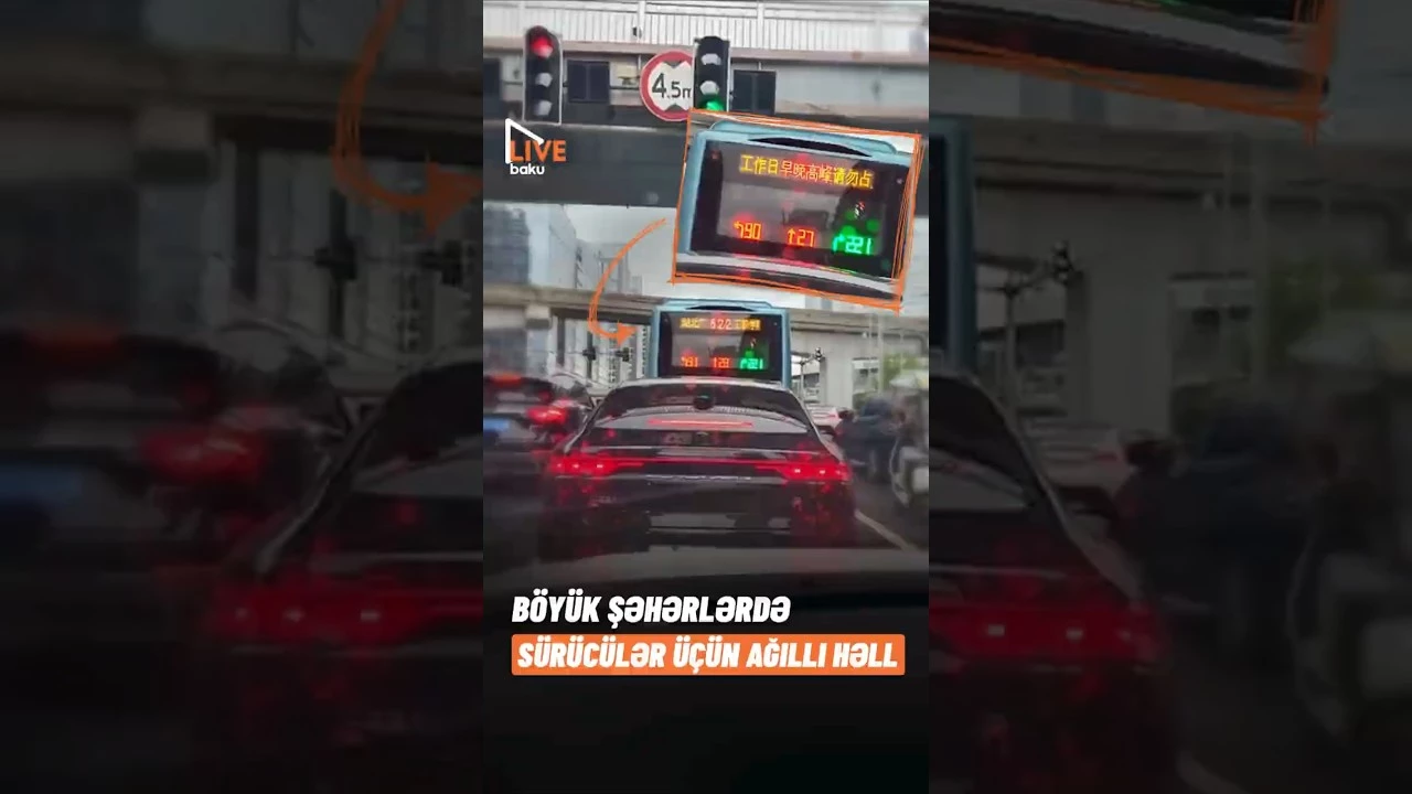 Böyük şəhərlərdə sürücülər üçün ağıllı həll - Baku TV