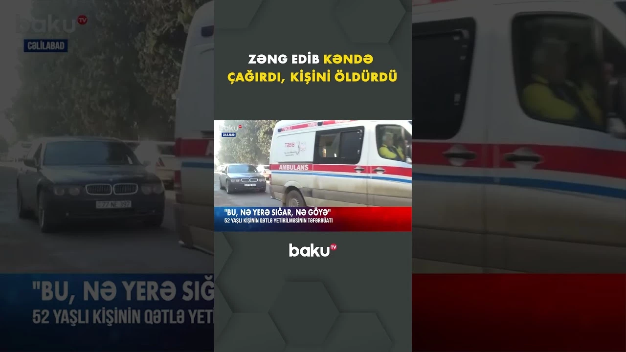 52 yaşlı kişinin dəhşətli sonu - Baku TV