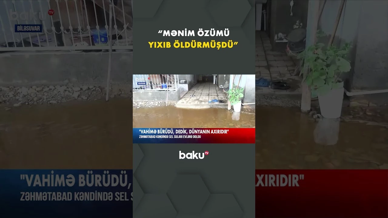 Biləsuvarda təbii fəlakətin izləri - Baku TV