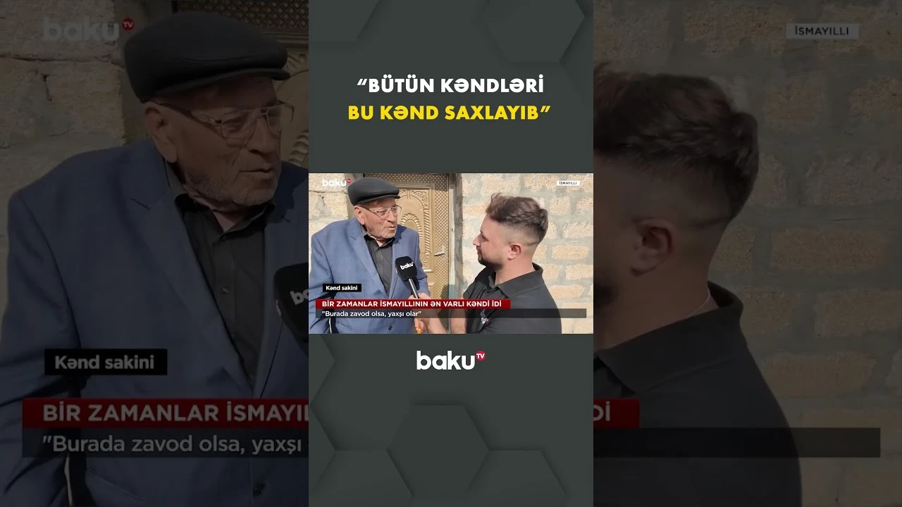81 yaşlı kənd sakinindən iddialı açıqlama - Baku TV