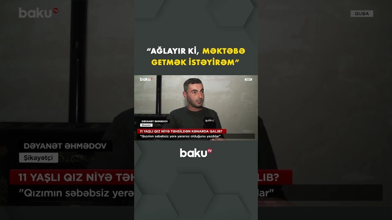 Məktəbə getmək istəyən 11 yaşlı qızın problemi nədir? - Baku TV