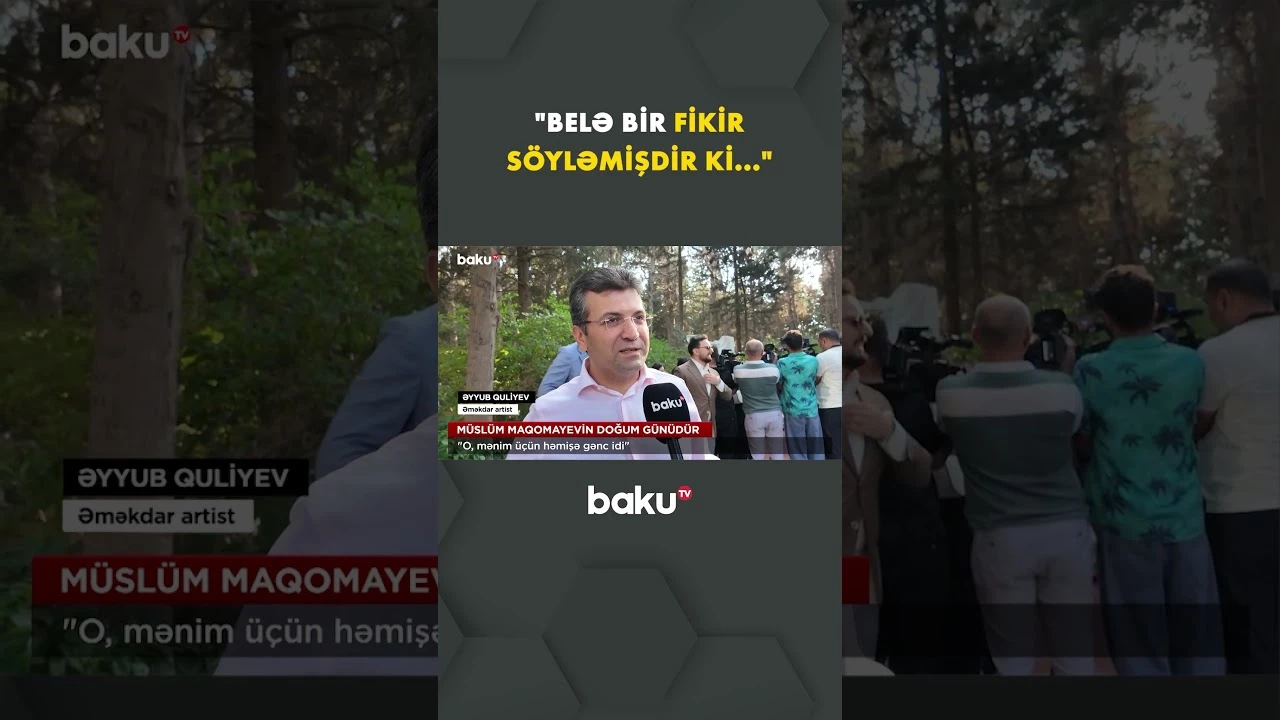 Əyyub Quliyev dahi sənətkarın musiqi haqqında dediyi fikri xatırlatdı - Baku TV