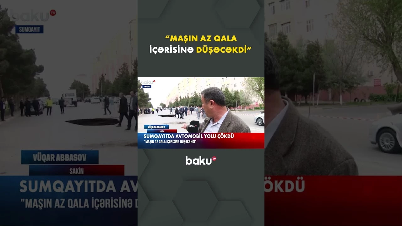 Sumqayıtda qorxulu anlar - Baku TV