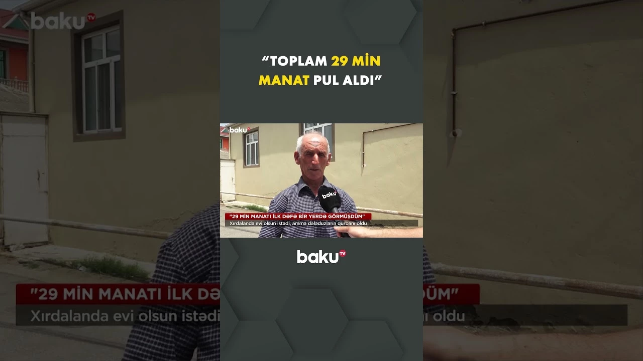 Dələduzlar ev vədi ilə 29 min aldılar - Baku TV