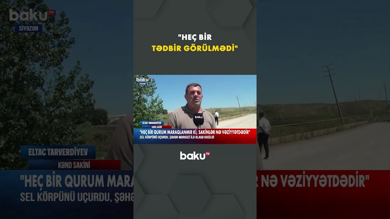 Körpünün uçması görün nələrə səbəb oldu - Baku TV