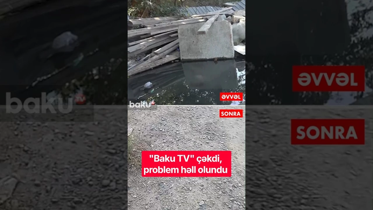 Baku TV çəkdi, problem həll olundu - Baku TV