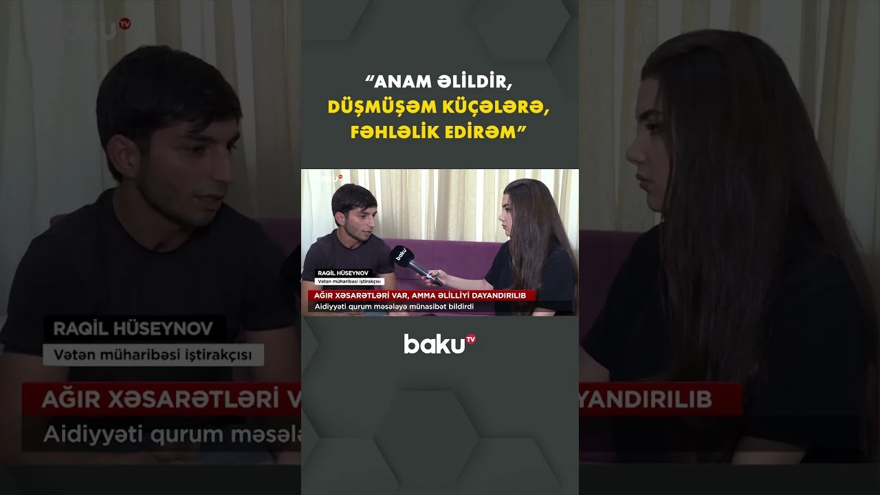 Əlilliyi dayandırılan vətəndaş çarəsiz qalıb - Baku TV