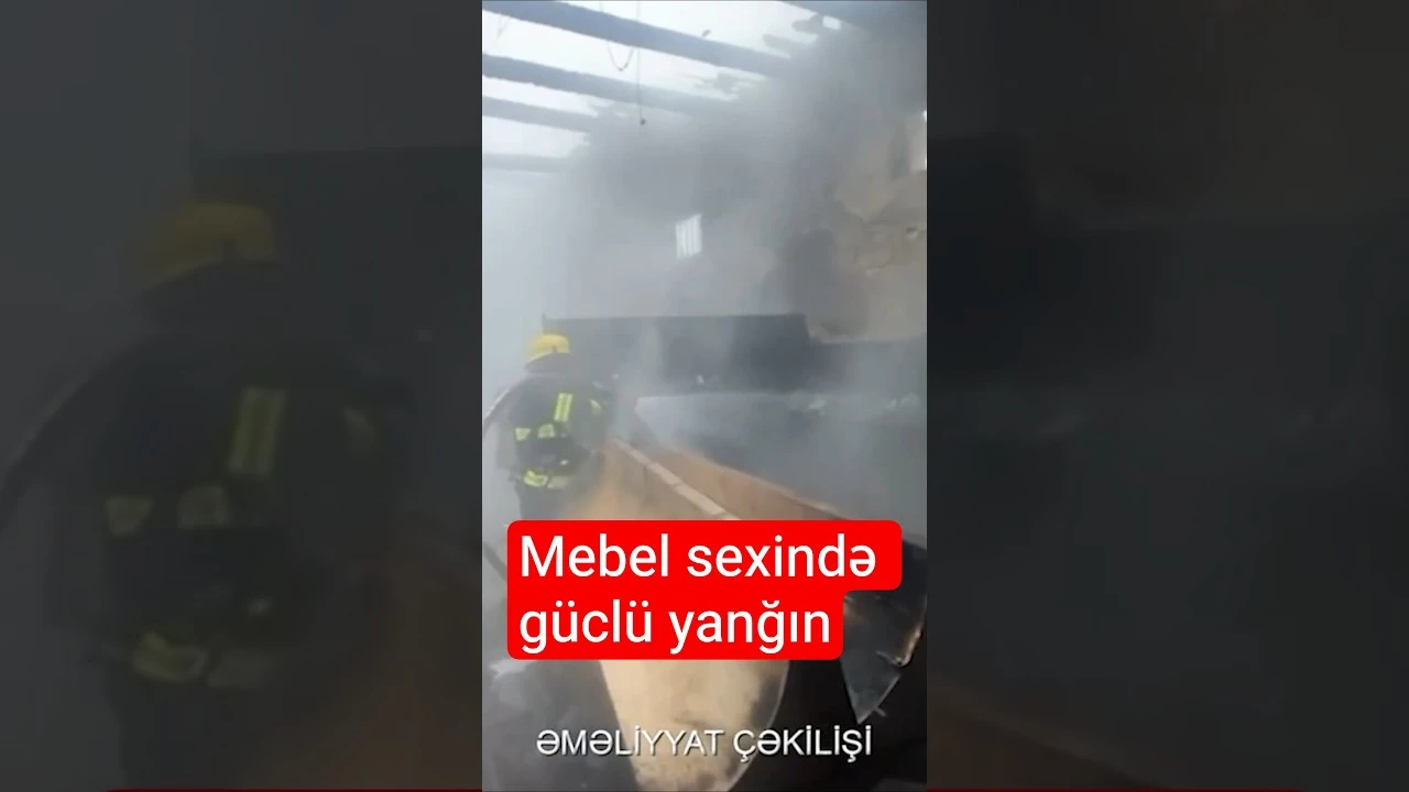 Sumqayıtda mebel sexi yandı | Hadisə yerindən görüntülər - Baku TV